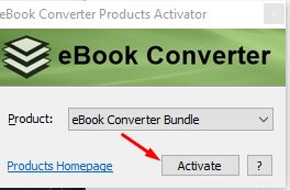активатор ebook converter bundle