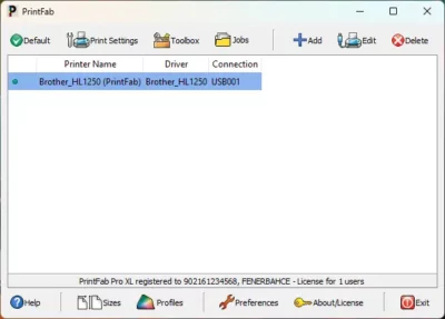 PrintFab Pro XL Windows